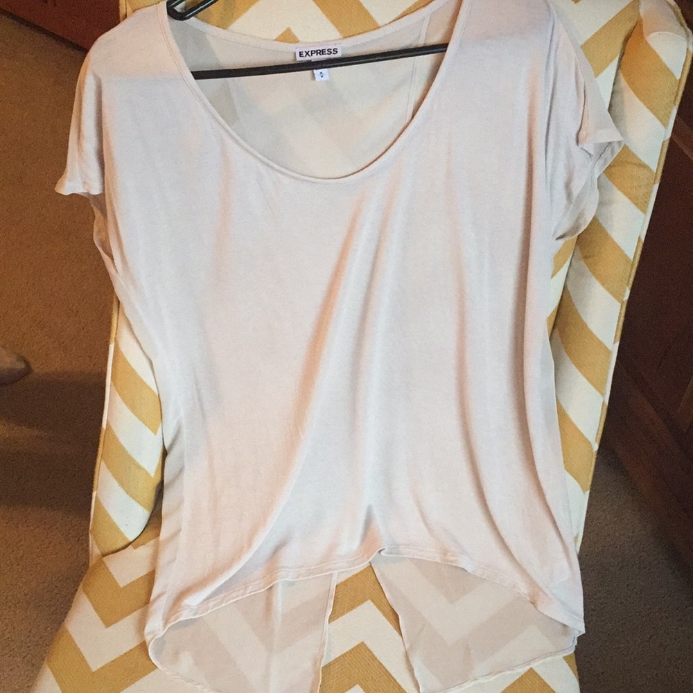 Express sheer back piko top